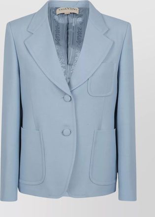 Valentino Garavani solid crepe couture jacket