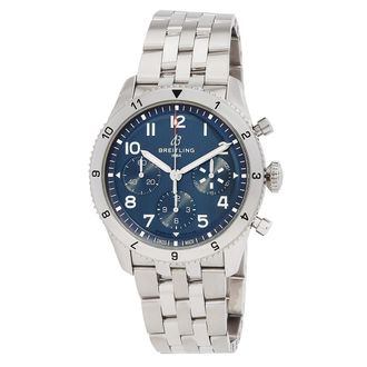 Breitling Pre-owned Breitling ClASSIC AVI 42 Vought F4U Corsair Chronograph Automatic Blue Dial Mens Watch A233801A1C1A1