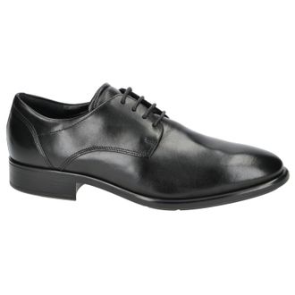 Ecco Ecco Citytray Leather Mens Lace Up Shoes - Black - Size:UK 12-12.5