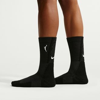 Nike Unisex Unicorn Dri-FIT ADV WNBA Cushioned Crew Socks (1 Pair) in Black | IO2019-010