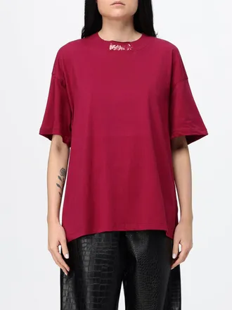 Disclaimer T-shirt relaxed fit in cotone con logo a contrasto
