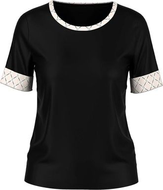 Marc Cain Tops, Dames, Zwart, S, Katoen, T-shirts