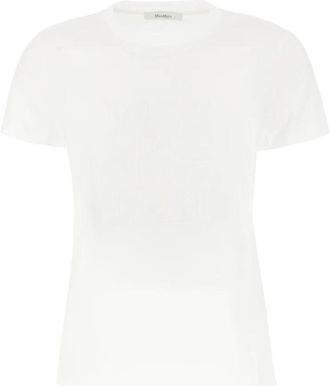 Max Mara Giovane T-shirt - Dames - T-shirts - Wit - XS - Katoen - Tops
