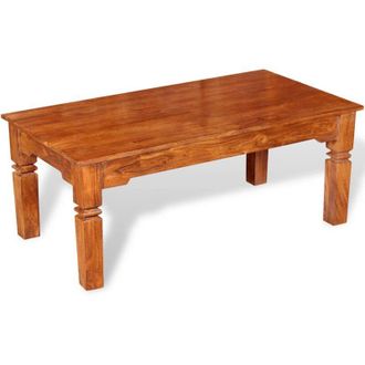 vidaXL Mesa De Centro De Madera Maciza 110x60x45 Cm Vidaxl