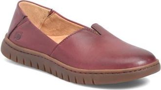 B&oslash;rn Sebra II Flat in Burgundy Leather at Nordstrom, Size 7.5