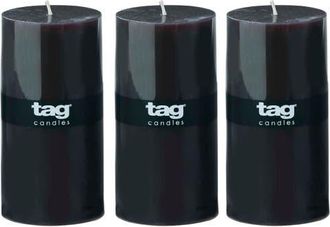 Tag Color Studio Black Smokeless Paraffin Wax Pillar Candle at Nordstrom