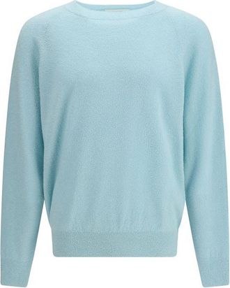 Umit Benan Blue Silk Mens Sweatshirt