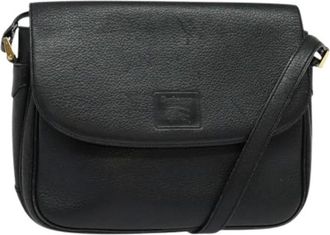 Burberry Pre-owned Cross Body Bags, female, Black, Size: ONE SIZE Pre-owned Vintage Shoulder Bag