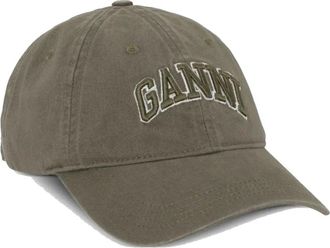 Ganni Pet - Dames - Petten - Groen - ONE Size - Katoen - Accessoires