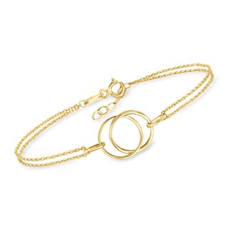Canaria Canaria 10kt Yellow Gold Double-Circle Bracelet
