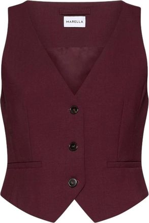 Marella Dames, Jassen, Rood, Maat: XS Wol