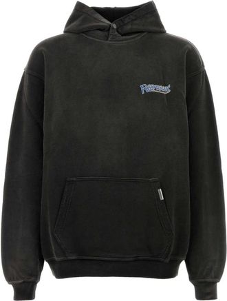 Represent Hoodie met logo-print - Heren - Hoodies - Zwart - S - Katoen - Hoodies & sweatvesten