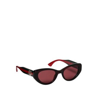 Gucci Sunglasses, female, Red, ONE SIZE, Gg1862S Cat Eye Sunglasses