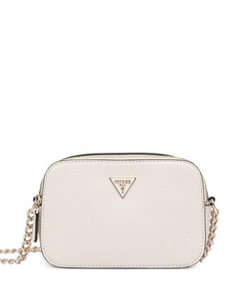 Guess Co mini Noelle logo cross body bag - women - Polyurethane - One Size - Neutrals