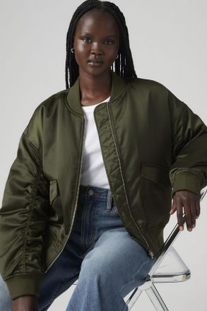 Levi's Chaqueta Andy Tech - Mujer - XS - Verde / Deep Depths