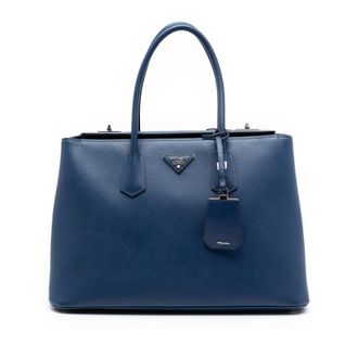Prada Pre-owned Prada Saffiano Cuir Turnlock Twin Satchel Ladies DSX9G80S5R7N3OVT