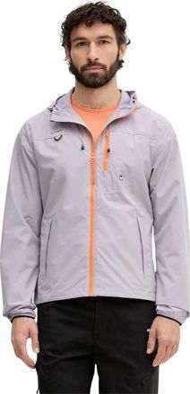 Benetton Polartec Hooded Jacket - Heren - Zomerjassen - Paars - M - Polyester - Jassen