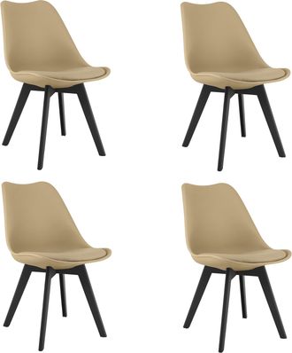 OEM Silla Mark - Beige Oscuro / Patas Negras X 4