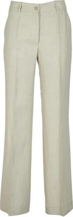P.A.R.O.S.H. Palazzo Broek in Zwart - Dames - Wijde Broeken - Beige - XS - Broeken