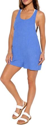 Spiritual Gangster Vista Cotton Romper in Ultra Marine at Nordstrom, Size X-Small