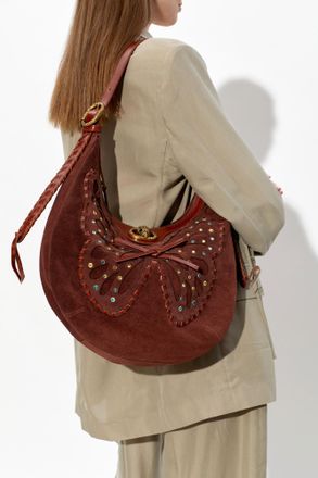 Kurt Geiger Shoulder Bag Chelsea Hobo Butterfly, Womens, Brown