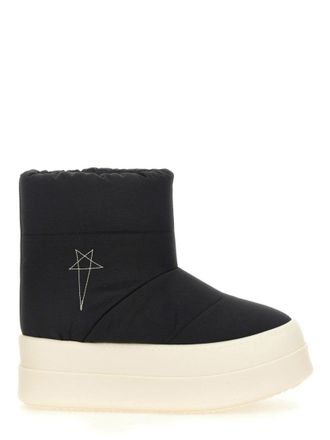 Rick Owens Quilted Black Padded Boots