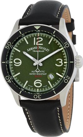 Armand Nicolet M2H Automatic Green Dial Mens Watch A740HNA-VR-P140NR2