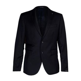 Tagliatore Heren, Pakken, Blauw, Maat: S Wol