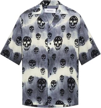 Alexander McQueen Hombre, Camisas, Gris, Talla: S