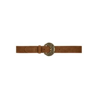 BA&SH Cintura in pelle effetto scamosciato - - Accessories - Donna - Marrone - ONE SIZE