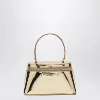 Givenchy Antigona gold mirror-effect leather beauty case