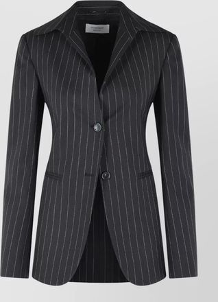 Sportmax rive fitted blazer virgin wool blend