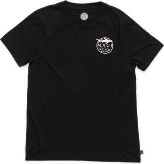 Maui and Sons Shark Logo Graphic T-Shirt in Black at Nordstrom, Size X-Large