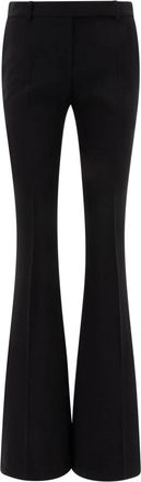 Alexander McQueen Zwarte Bootcut Broek Stijlvol - Dames - Wijde Broeken - Zwart - S - Broeken
