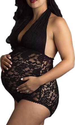 Generic Womens Underwear Pregnant Lace Fashion Bandage Sexy Pyjamas Lingerie Transparent Womens Sexy, black, M