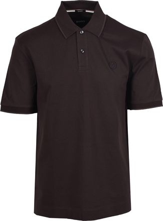 HUGO BOSS Mens Parris Polo Dark Brown - Size X-Large