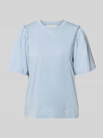 Selected Regular Fit T-Shirt aus reiner Baumwolle Modell PENELOPE in Hellblau, Gr&ouml;&szlig;e XS