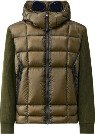 C.P. Company Goggle Padded Jacket - Heren - Winterjassen - Groen - L - Leer - Jassen