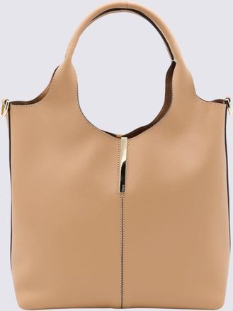 Tod's Beige Leather Top Handle Bag