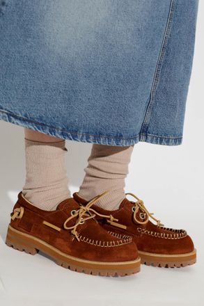Moschino Leather Shoes, Womens, Brown