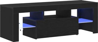 vidaXL Vidaxl - Mobile Tv Nero 120 X 35 X 40 Cm Legno Multistrato