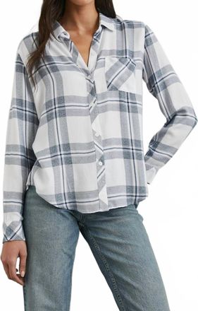 Rails Hunter Long Sleeve Shirt In White Indigo