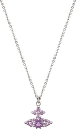 Vivienne Westwood Feodorita Crystal-embellished orb Necklace - Purple - One Size