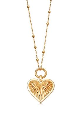 Missoma Valentines Ridge Heart Pendant Necklace in Gold at Nordstrom