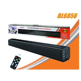 Trade Shop Trade Shop - Barra De Sonido Bl6858 Bluetooth Cine En Casa Sistema De Sonido Multifuncional 20w Mando A Distancia