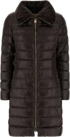 Herno Dark Brown Shirt Collar Jacket