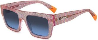 Missoni Mode Zonnebril met Stoffen Inzetstukken - unisex - Zonnebrillen - Veelkleurig - 53 MM - Accessoires