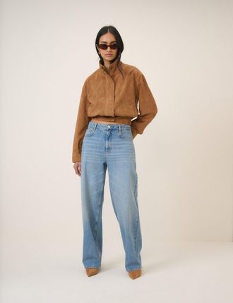 Nobody's Child Light Blue Wide Leg Stepney Loose Jeans