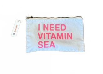 Sundry Pom Pom Vitamin Sea Pouch In Whisper