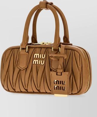 Miu Miu arcadie nappa leather clutch bag